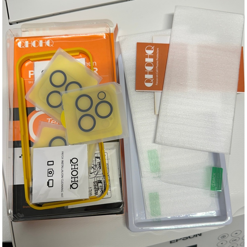 3 Pack Screen‎ & lens Protector iPhone 15 Pro 6.1 In Tempered Glass 9H Hardness